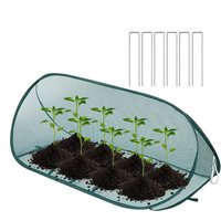PopUp Garden Netting Plant Cover Protector with 6 Stakes Barrier Cage for Raised Bed Vegetable Fruit Flower Anti Animal Outdoor
