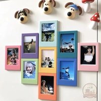 6/14Pc Colorful Magnetic Photo Frame Pattern Film Frame For 8 9 11 12 Photo Displays Family, Shop & Holiday