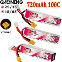 Gaoneng GNB 720mAh 2S/3S/4S/6S 100C 7.6V/11.4V/15.2V/22.8V Lipo Battery With XT30U-F Plug for RC FPV Racing Drone
