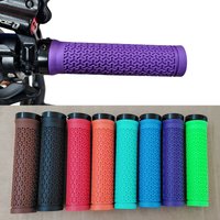 Rubber Bike Grips Non-slip Mtb Cuffs BMX Mountain Bike Handlebar Grips Single-side Locking Handlebar Cover Durable Bicycle Parts