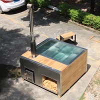 New Outdoor Wood Burning Stove Hot Tub Stainless Steel Hot Tub Spa Outdoor Hot Tub Swimming Pool