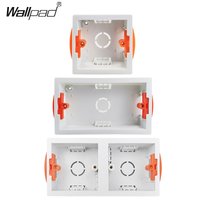 1 2 Gang Dry Lining Box For Gypsum Board Plasterboard Finish Pladur UK EU Drywall 35mm Depth Recessed Switch Socket Wall Box