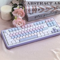 Korean Japanese Azerty Candy Keycap 130Key MOA Cherry PBT Mechanical Keyboard Colorful Personalise KR/JP/FR Cute French Keycap