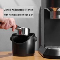 Coffee Powder Barrel Knock Box with Detachable Knock Bar Coffee Utensil Trash Can Restaurant Cafe Hotel Coffee Powder Storage