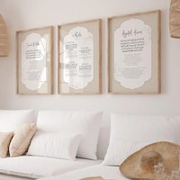 Modern Quran Verse Ayatul Kursi 4 Quls Surah Al Fatiha Wall Art Print Canvas Painting Poster Picture For Living Room Home Decor