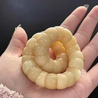 New Lucky Bodhi Beaded Bracelets Purple Grape Color Protection Healing Bodhi Bracelet Stretchable Pork Intestine Bracelet