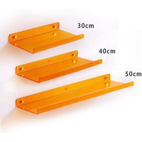 Colorful Acrylic Wall Hanging Shelf No-Punching Kitchen Bathroom Bedroom Storage Rack Organizer for Bathroom Supplies