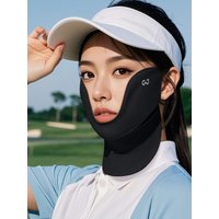 AliExpress NONE Ice Silk Sunscreen Face Neck Mask UV Protection Cooling Breathable Hidden Mouth Design Adjustable Earloop for Golf Sports Women