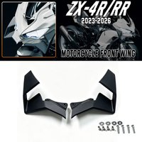 Motorcycle Front Face Winglets For Kawasaki ZX-4R ZX-4RR 2023-2026 Aerodynamic Fairing Spoiler Wind Wing Motorcycle Accessories