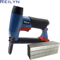 Reilyn 22GA Air Upholstery Stapler 7116-436 Pneumatic Framing Nailer with 2000pcs Crown Nails