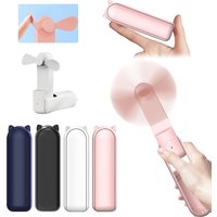 Portable Fan Mini Handheld Fan 2000mAh USB Rechargeable with Handy Power Bank Small Hand Held Foldable Pocket Fan for Travel