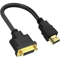 M/F Male-Female Adapter Cord HDMI-compatible To DVI 24+5 Adapter DVI to HD Video Cable For Xbox PS4/3 Computer Monitor Projector