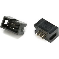 50pieces 6 Pins 2x3 Box Header Connector IDC Male Sockets 2.54mm Pitch DC3 DC3-6P