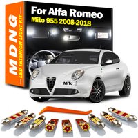 MDNG 10Pcs Canbus Auto LED Bulbs Interior Map Door Dome Glove Box Light Kit For 2008-2018 Alfa Romeo Mito 955 Car Accessories