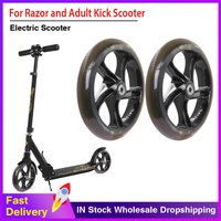 1/2pc Solid Wheels 200mm Adult Scooter for Razor and Adult Kick Scooters with ABEC 7 Bearings Wheels Replacement Scooter Wheel image 4