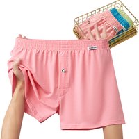 1pcs Male Arrow Pants Men Cotton Boxers Shorts Loose Mid-Waisted Men's Plus Size Underwear Homewear Comfortable Panties