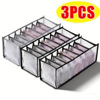 7 Grids Drawer Organizer Box Underwear Socks Storage Box Cabinet Closet Clothes Organizers Mesh Home Wardrobe Dormitory Stora