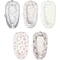 2026 New Soft Babynest Newborn Baby Nest Bed Portable Crib Travel Bed Baby Nest Baby Lounge Bassinet Bumper with Pillow Cushion