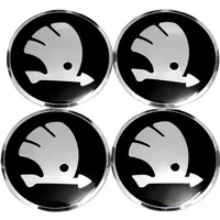 60/65mm Auto Accessories Wheel Center Hub Sticker for Skoda Octavia A5 A7 Fabia 1 Superb Kamiq Rapid Yeti Citigo Vision S Kodiak
