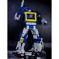1505PCS blue deformable robot Sonic 10358 building block model children assembling boy toy birthday gift