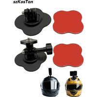 Universal Flexible Helmet Mount for GoPro 13 12 11 10 9 Insta 360 X3 X4 X5 DJI Curved Flat Adhesive Base Sports Camera Accessory