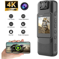 4K UHD WiFi Mini Camera Portable Digital Audio Video Recorder Police BodyCam Night Vision Sports DV Bicycle Small Camcorder