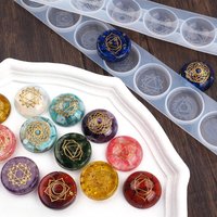 Silikonform-Set zum Gießen von Epoxidharz, halbkugelförmige Kuppelformen mit Spiegel-Finish, Schmuckherstellung, Bastelbedarf