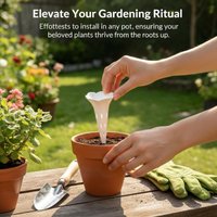 50Pcs Plant Watering Device Breathable Root Protection Tube for Vigorous Growth in Large Outdoor Gardens