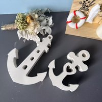 DIY Lighthouse Ship Anchor Pendant Decoration Epoxy Resin Mold Navy Anchor Ship Living Room Decoration Silicone Gypsum Mold