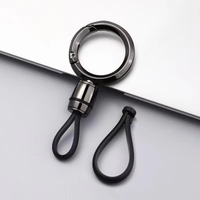 Minimalist Car Key Chain Keyring with Metal Ring - Anti-Loss Key Organizer Key Holder Strap for Car Keys