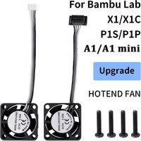 2510 Fan For Bambu Lab X1/P1 A1 Hotend Cooling Fan With Cable Rapid cooling Fan For Bambu X1C P1S P1P A1 A1 Mini 3D Printer