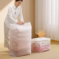 Super Large Capacity Vacuum Compression Bag for Clothes And Quilts 3D Vacuum Sealing Storage Bag No need air pump Thickened