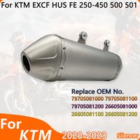 Motorcycle Exhaust Muffler Tail Pipe 2020-2023 For KTM EXC-F HUSQVARNA FE 250 350 450 500 501 Off-road Moto Rear Exhaust Pipe