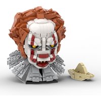 880PCS Horror Movie The Return of the Clowned Building Blocks Assembly Bricks Toys for Family Friends Holiday Kids Adults Gift