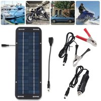 Portable Monocrystalline Solar Cells Solar Battery Trickle Charger 12V Solar Panel Solar Battery Charger Car Van Boat Kit