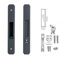 Durable Stainless Steel Sliding Door Lock Invisible Embedded Lock Door Handle Lock Durable Handle Lock Sliding Window