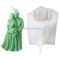 F2TD Unique Moulds Groom and Bride Craft Molds Beautiful Figures Molds Art Portrait Moulds for Artistic Ornament
