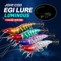 6pcs/lot Egi Lure cuttlefish fishing Lure with UV painting Luminous Squid lure horizontal Fishing egi Lure High Quality