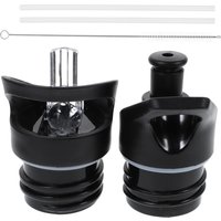 2Pcs Plastic Bottle Lid Vacuum Suction Nozzle Cover Leakproof Sports Bottle Cap Replacement for Daily Outdoor Activities
