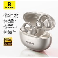 Baseus MC1 Pro Oorclip Draadloze koptelefoon Bluetooth 6.0 Hi-Res Ultra Open Oordopjes oorbellen 4-Mic ENC Clip op oordopjes Hoofdtelefoon