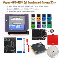Rechargeable Laminated Q5 3.1 inches Larger Display HD IPS RIPS Screen OSD FRM For GB GBO DMG LCD Replacement Shell