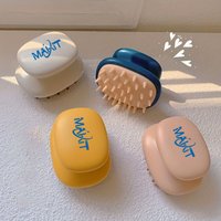 Makit 1pc Dual‑Use Head Massager & Shampoo Brush, Gentle for Hair and Scalp Cleansing, Relaxes Body Tension
