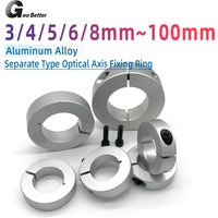 1Pcs Shaft Collar Retaining Ring Stop screw type Retaining Ring Shaft Retainer Locator Aluminum with screws diameter 3-100mm