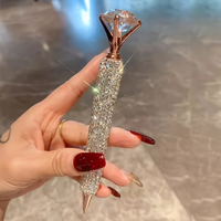 Luxury Diamond Metal Pens, Twistable Medium Point, Smooth Writing, Office Pens for Students Teachers, Elegant Easter Gifts