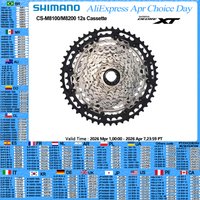 Shimano DEORE XT CS-M8100 M8200 Cassette 9-45T/10-45T/10-51T 12Speed For Mountain Bike Bicycle Part MTB Cassette Original