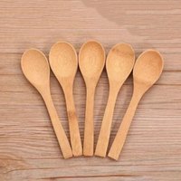 Household Japanese Bamboo Spoon Natural Materials Anti-drop Honey Spoon Durable Teaspoon Yogurt