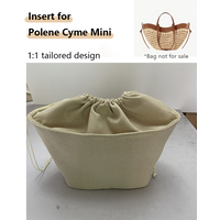 Bag Organizer Insert For Polene Cyme Mini Lafite Grass Weaving Bag Durable Bag Insert Bag Support Storage Bag Accessories