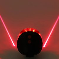 Cycling Mountain Bike Safety Warning Light Bicycle Laser Taillight 5 Led Parallel Line Laser Laser Taillight Night Riding