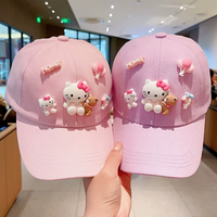 New Children's Sanrio Hello Kitty Kuromi Cap Cotton Cartoon Cinnamoroll Baseball Cap For Kids