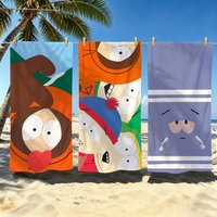 Satire S-South Parks Towel Kids Microfiber Quick Dry Sandproof Towel, Boys Girls Summer Pool Beach Swim Towel